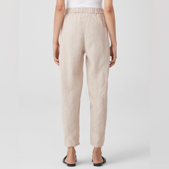 Eileen Fisher Organic Linen Lantern Pant XL Cream Ankle - Picture 13 of 13